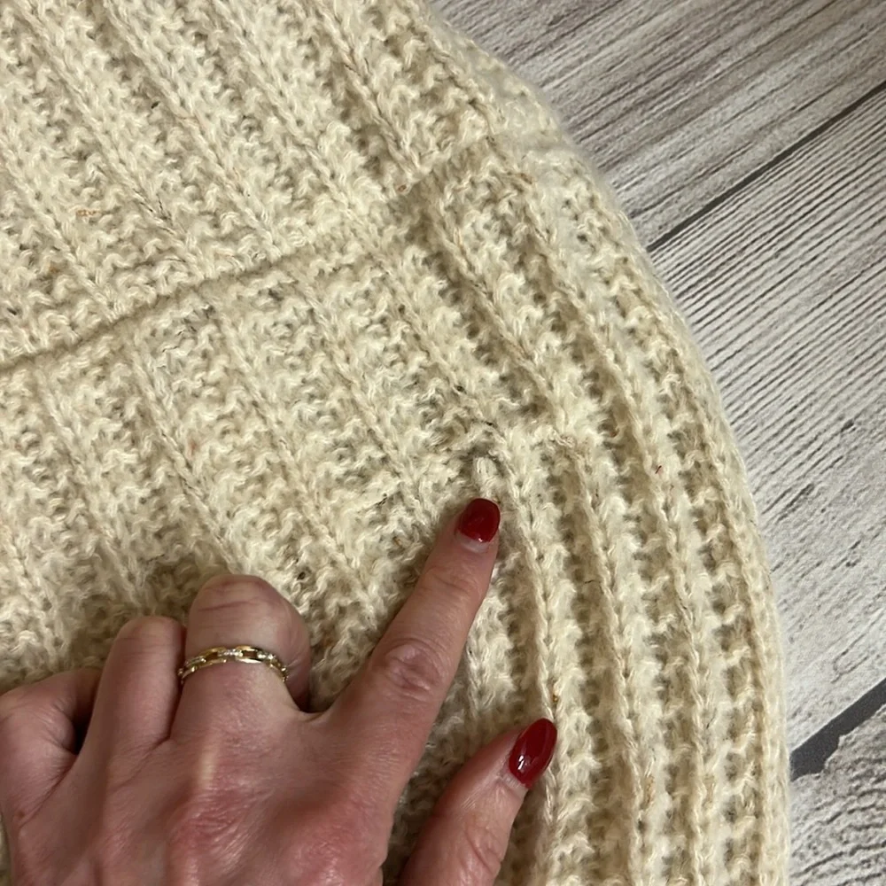 DKNY Cream Knit Infinity Scarf - Picture 4 of 5